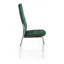 Стул HALMAR K416 темно-зеленый/хром